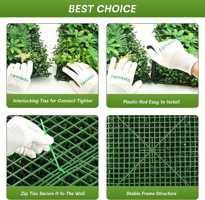 Artificial Grass Wall Panels, Hedge Green Wall Decor Backdrop, UV-Anti Fake - Image 6