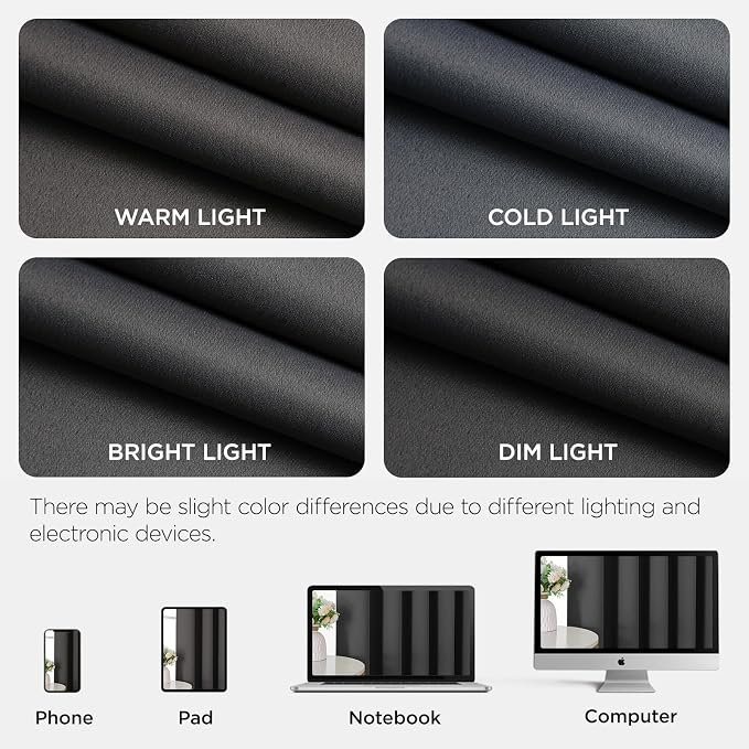 Joydeco Blackout Door Curtain for Doorway Privacy 96 Inches Long, Grommet - Image 8