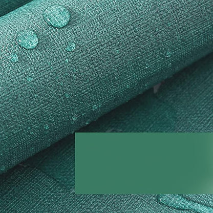 Yancorp Textured Fabric Emrald Green Peel and Stick Wallpaper - Image 7
