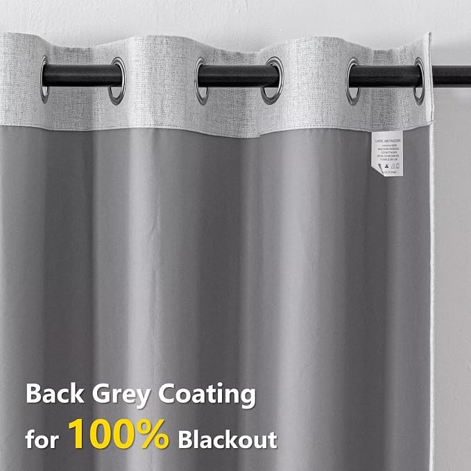 Blackout Curtains Customsize for Bedroom, 100% Black Out Curtains 1 Panel - Image 4