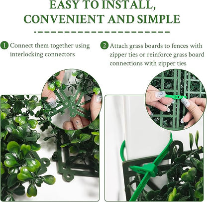 Artificial Ivy Privacy Fence Screen: 60"x 140" 4-Layer Leaf UV-Anti Faux - Image 3