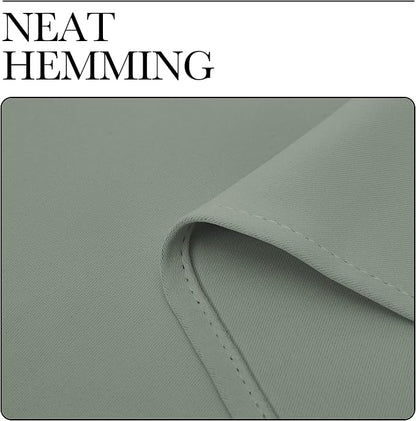 NICETOWN Greyish Green Blackout Curtains 86" Long - Image 8