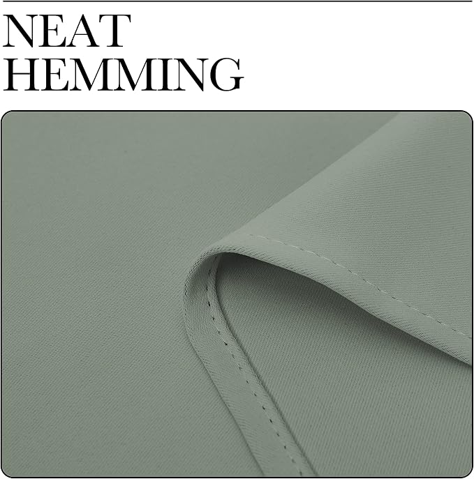 NICETOWN Bedroom Curtain Panels Blackout Draperies, Thermal Insulated Solid - Image 8