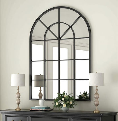 Arch Wall Mirror Mounted Decorative, Arched Window Pane Mirror by YourSpacePerfectlyReflected