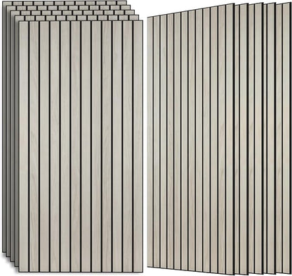 Wood Veneer Sound Panels, 10 Pack 47.2”x23.6” Wall Panels, Decorative Acoustic by AUTORIFIC