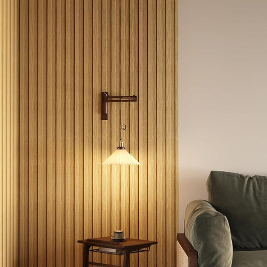 Peel and Stick PVC Slat Wall Panels, Wood Grain Self-Adhesive Soundproof - Image 2