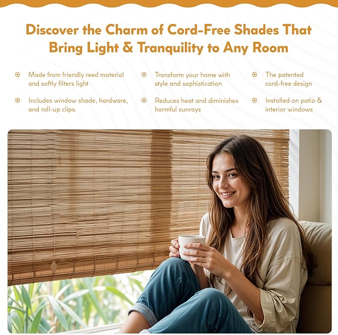 Radiance Cord Free Bamboo Shades - Image 6