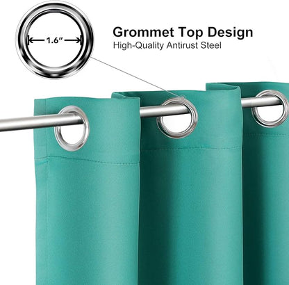 ChrisDowa Grommet Room Darkening Curtains - Image 2
