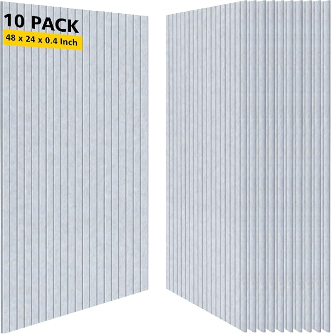 Acoustic Panels, 10 Pack Sound Panels, High-Density Large Acoustic Panels by AUTORIFIC