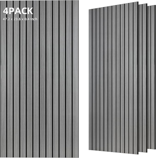 TO-TH Wood-Look Acoustic Panel, 4 Pack 47.2” x 23.6” Soundproof Wall Panels by TO-TH