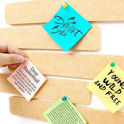 5 Pack Felt Pin Board Bar Strips Bulletin Board - Image 7