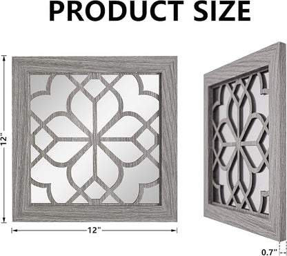 Set of 4 Boho Wall Mirrors - Image 4