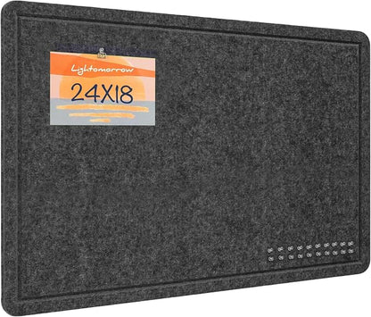 Lightomorrow Bulletin Board, 24x18 inches Decorative Felt Pin Board, Cork Board by Lightomorrow