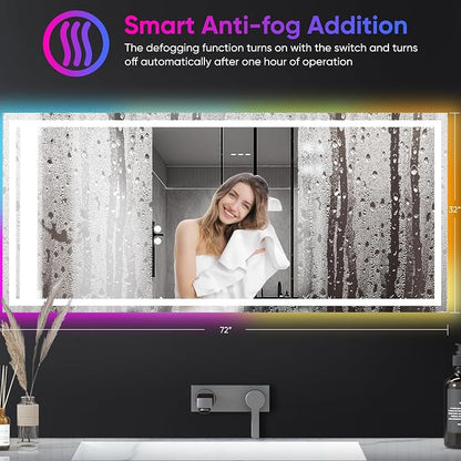Antok 32"x 72" LED Bathroom Mirror - Image 6
