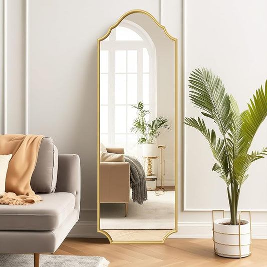 WallBeyond Arched Full Length Mirror Wall Mounted, Living Room, Hanging or - Image 2