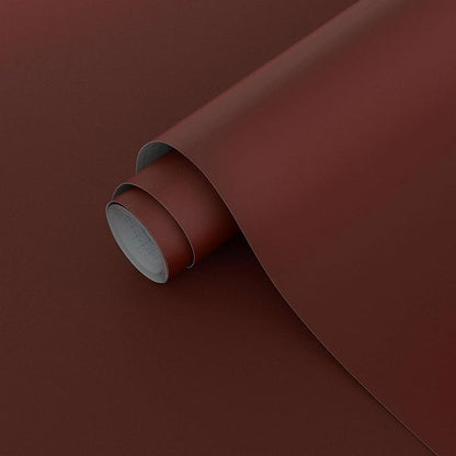 Dimoon 394"x17.7" Peel and Stick Wallpaper Dark Red Contact Paper by DIYYOURMOON