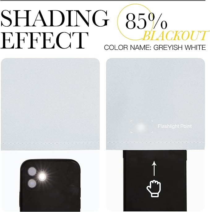 NICETOWN Room Darkening Draperies Curtains Panels, Window Treatment Thermal - Image 5