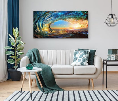 Cao Gen Decor Art S06798 Giant Wave Water Wall Art Canvas Prints 1 Panels Ocean - Image 8