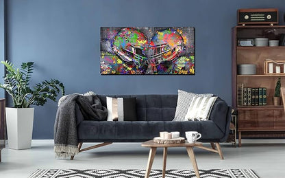 SIXTTART Graffiti Rugby Sports Posters Canvas Wall-Art - Image 4