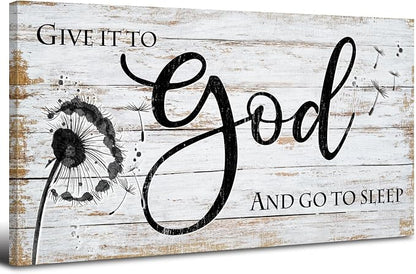 AIYISU Christian Bible Verses Wall Art Rustic Wall Decor by HOME