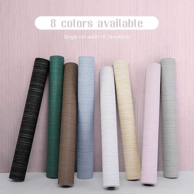 Pink Grasscloth Peel and Stick Wallpaper - Image 2