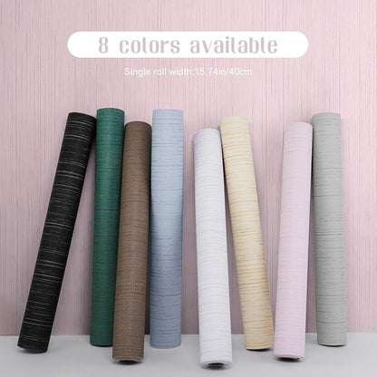 Pink Grasscloth Peel and Stick Wallpaper Vintage Texture Removable Waterproof - Image 2