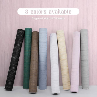 Pink Grasscloth Peel and Stick Wallpaper Vintage Texture Removable Waterproof - Image 2
