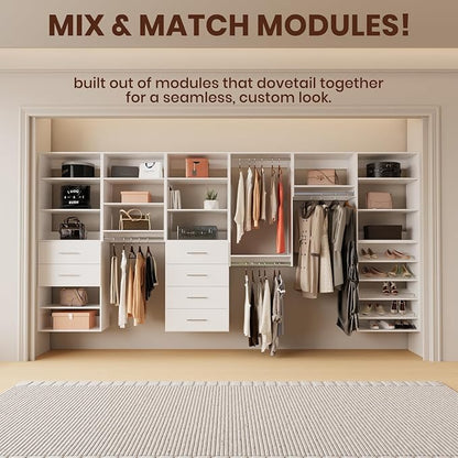 ROOMTEC Modular Closet System, Wooden Tower - Image 3