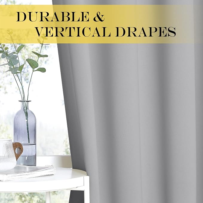 NICETOWN Blackout Curtains for Sliding Glass Door Room Divider Noise Reduce - Image 4