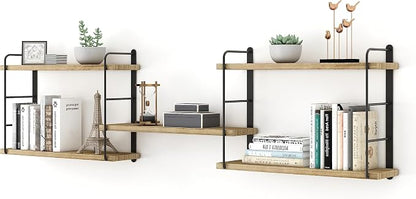 MXCSE Wall Shelves, Wall Mounted Bookshelves, DIY Floating Shelves by MXCSE