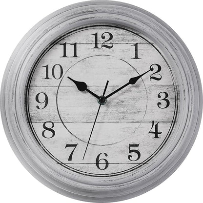 Wall Clock, 12 Inch Kitchen Decorative Wall Clock, Silent Wall Cocks Battery by HYLANDA