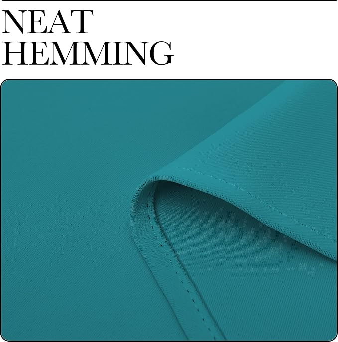 NICETOWN Room Darkening Curtains 102 inch Length 2 Panels, Peacock Teal - Image 7