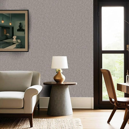 Abyssaly Taupe Peel and Stick Self Adhesive Wallpaper - Image 8