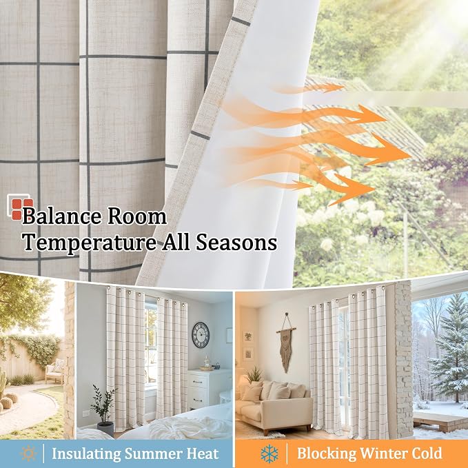 Lajode Linen Blackout Curtains for Living Room - Image 7