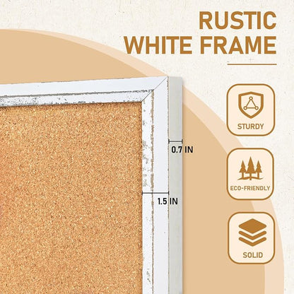DOLLAR BOSS White Cork Board for Wall - Image 4