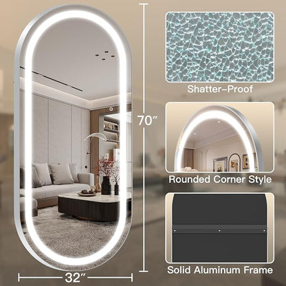 FENNIO 71" x 32" Large Wall Mounted Mirror - Image 4