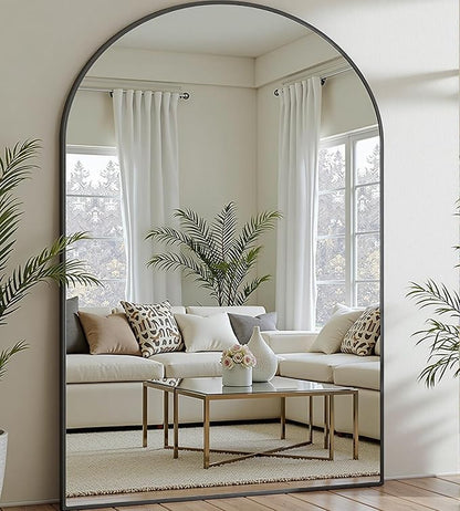 Prywot Full Length Mirror, Oversized 81"x41" Arched-Top Floor Mirror, Free by Prywot