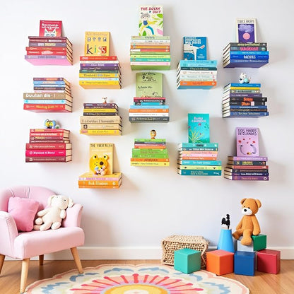 xympo Floating Invisible Bookshelf Wall Mounted - Image 2