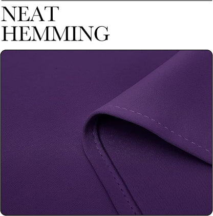 NICETOWN Royal Purple Blackout Curtains 120 inches Length - Image 6