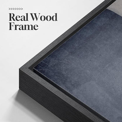 Extra Large Framed Neutral Abstract Wall Art - Image 6