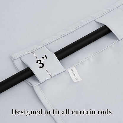RYB HOME Blackout Curtains for Living Room, Privacy Thermal Insulating Window - Image 5