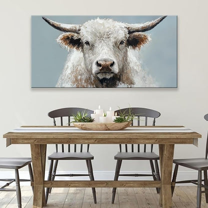 Suconvng Highland Cow Wall Art For Living Room Animal Canvas Art Wall Decor - Image 5