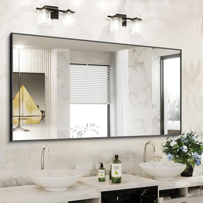 KOCUUY Bathroom Mirror, 30x60 Inch Large Black Mirrors - Image 8