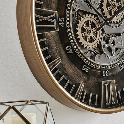 CLXEAST 24 Inch Large Moving Gear Wall Clock - Image 3