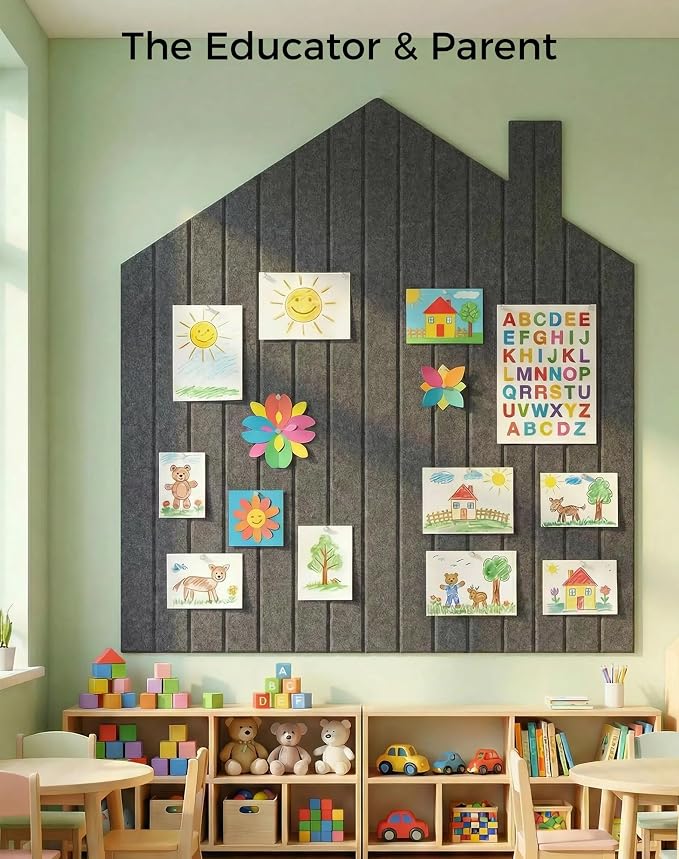 Aothia 12-Pack Felt Bulletin Board Tiles - Image 8