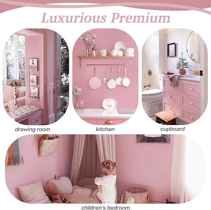 Dimoon 17.7''x393'' Peel and Stick Wallpaper Pink Contact Paper - Image 8