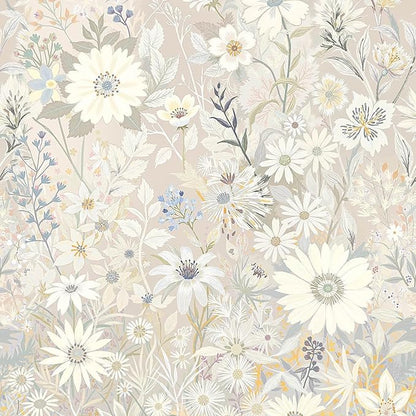 Wallpaper Peel and Stick Floral Wall Paper Removable Waterproof by Vintique