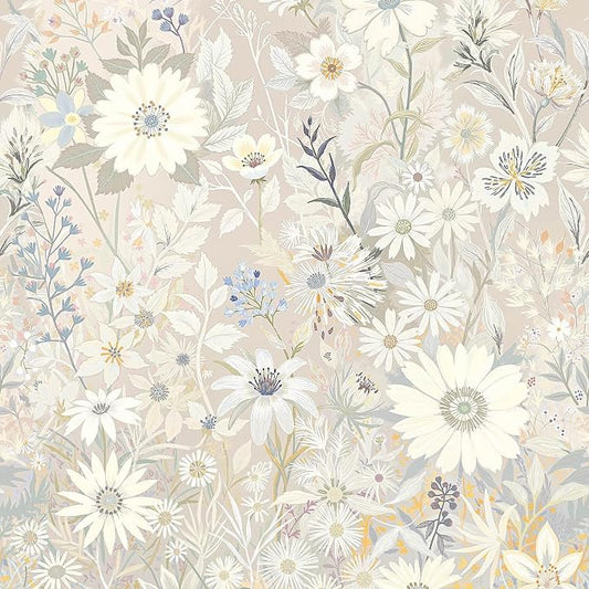 Wallpaper Peel and Stick Floral Wall Paper Removable Waterproof by Vintique
