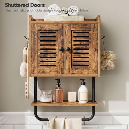 HOOBRO Bathroom Wall Cabinet, Double Doors Medicine Cabinet - Image 6