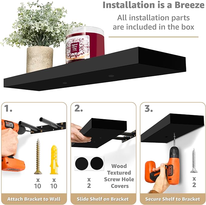 Sorbus Floating Shelves for Wall - Image 4
